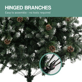 Christabelle 1.8m Pre Lit LED Christmas Tree Decor with Pine Cones Xmas Decorations - Extra Image