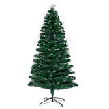 Christabelle 2.4m Enchanted Pre Lit Fibre Optic Christmas Tree Stars Xmas Decor - Front View