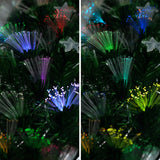 Christabelle 2.4m Enchanted Pre Lit Fibre Optic Christmas Tree Stars Xmas Decor - Low Angle