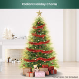 Christabelle 1.8m Prelit Everglow Fir Christmas Tree With 300 Led Lights - Low Angle