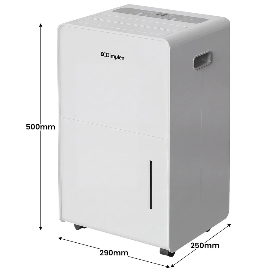 Dimplex 20L Portable Dehumidifier w/ Preset Modes Fan Speeds 4L Water Tank Timer