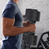 Powertrain Eon 2 x 36kg Dial-Up Adjustable Dumbbell Home Gym Weights - Extra Image