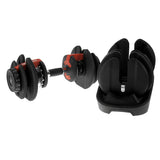 Powertrain 24kg Adjustable Dumbbell - Top-Down View