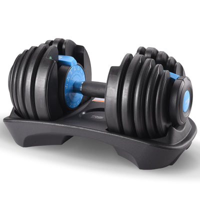 Powertrain 24KG Adjustable Home Gym Dumbbell - Blue