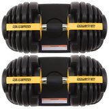 Powertrain 48kg  Adjustable Dumbbell Home Gym Set Gold - Extra Image