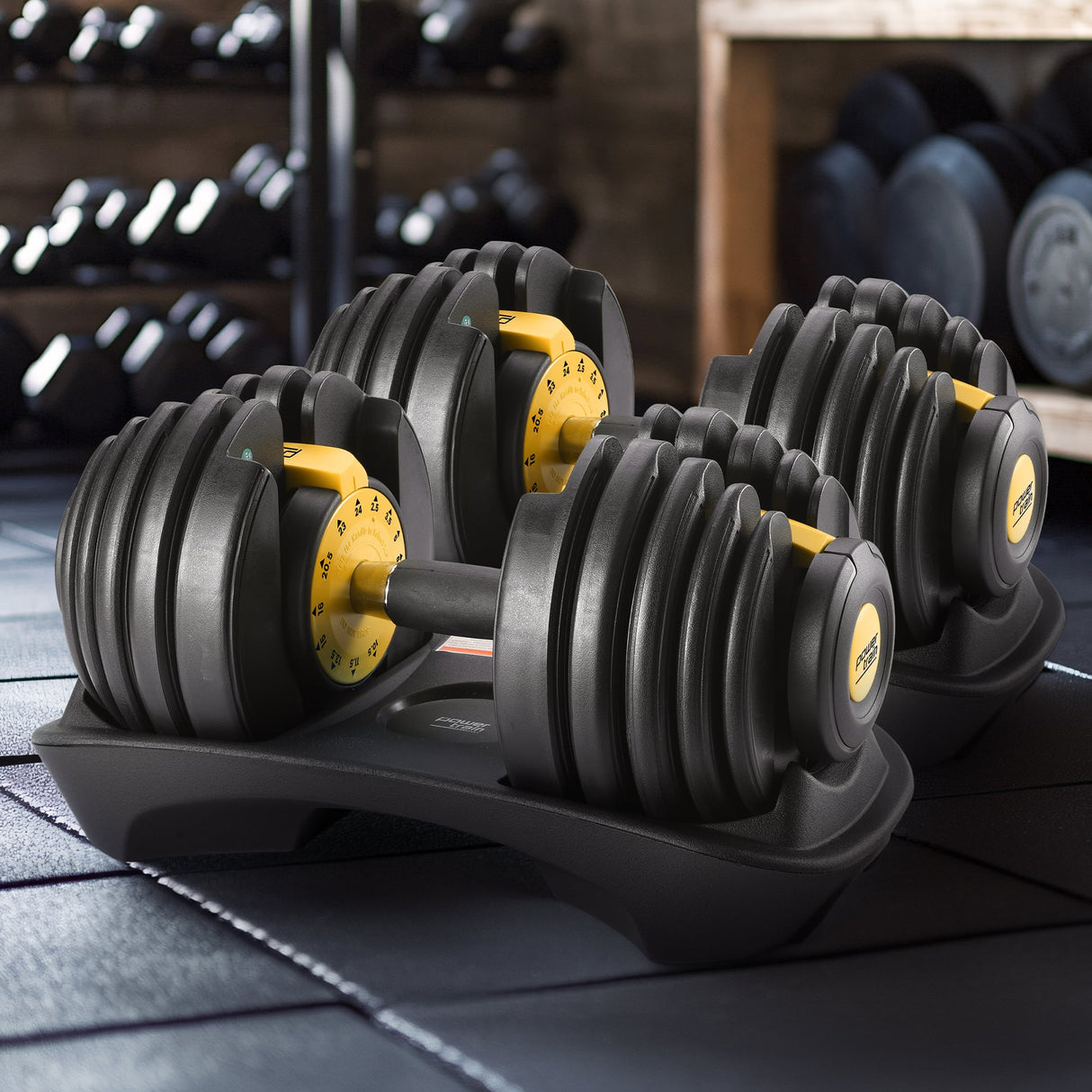 Powertrain 48kg  Adjustable Dumbbell Home Gym Set Gold
