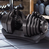 Powertrain 1x 40kg Adjustable Dumbbell - Close-Up Angle