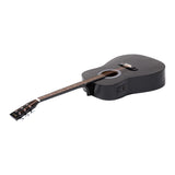 Karrera Electronic Acoustic Guitar 41in  - Black - Front View