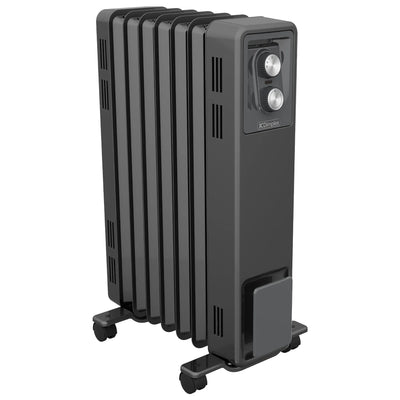 Dimplex 1.5kW Oil Free Portable Column Heater - Electric Radiator with Adjustable Thermostat - Black