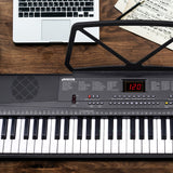 Karrera 61-Key Electronic Piano Keyboard 75cm with Stand - Black - Extra Image