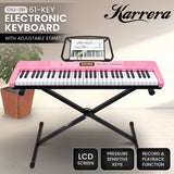 Karrera 61-Key Electronic Keyboard with LCD and Touch Response in Pink CHJ-291 - Extra Image