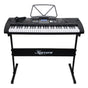 Karrera 61-Keys Electronic Keyboard Piano with Stand - Black