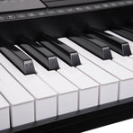 Karrera 61-Keys Electronic Keyboard Piano with Stand - Black