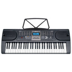 Karrera 61-Keys Electronic Keyboard Piano with Stand - Black