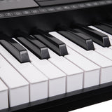 Karrera 61-Keys Electronic LED Keyboard Piano with Stand - Black