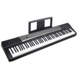 Karrera 88 Keys Electronic Keyboard Piano with Stand Black - Side View