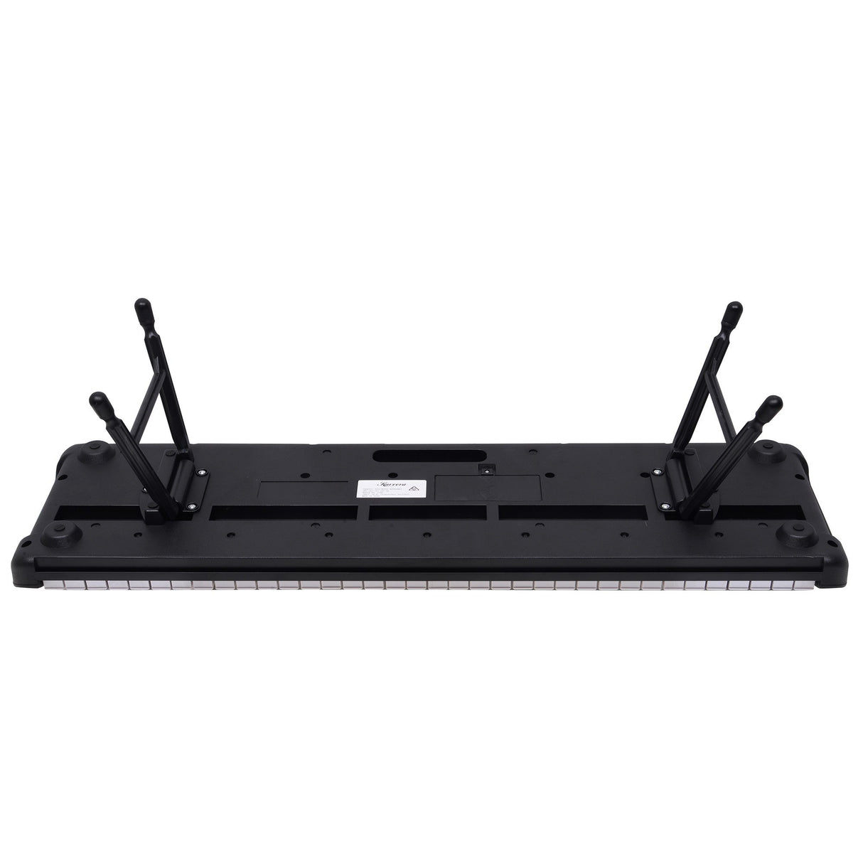 Karrera 61-Key Electronic Piano Keyboard with LED and Folding Stand in Black CHJ-SD1