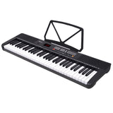 Karrera 61-Key Electronic Piano Keyboard with LED and Folding Stand in Black CHJ-SD1 - 45-Degree Angle