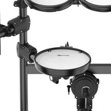 Karrera X23 Electronic Drum Kit with Sound Module, 3 Toms, Snare Quiet Mesh Drum Heads, Cymbals & Pedal - Top-Down View