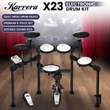 Karrera X23 Electronic Drum Kit with Sound Module, 3 Toms, Snare Quiet Mesh Drum Heads, Cymbals & Pedal - Extra Image