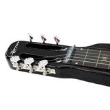 Karrera 29-Inch Electric Lap Steel Guitar - Sleek Black Finish - Top-Down View