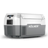 Kolner 20l Fridge Freezer Cooler 12/24/240v Camping Portable Kolner Esky Refrigerator - Grey - Close-Up Angle