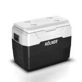 Kolner 40l Fridge Freezer Cooler 12/24/240v Camping Portable Esky Refrigerator - Black - Top-Down View