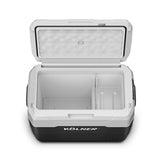 Kolner 40l Fridge Freezer Cooler 12/24/240v Camping Portable Esky Refrigerator With Trolley - Black - Rear View