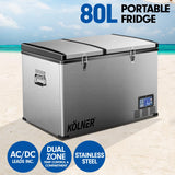 Kolner 80l Portable Fridge Cooler Freezer Camping Car Travel Refrigerator - Close-Up Angle