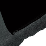 Sarantino Adjustable Floor Gaming Lounge Faux Linen Chair Sofa 100 X 50 X 12cm Black - Front View