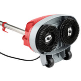 Klika Hauskeeper 5 in 1 Electric 240V Floor Polisher w/ 6M Power Cable Timber Hard Waxer Buffer Cleaner Red - Low Angle