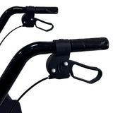 Orthonica Foldable Mobility Steel Rollator 136kg Max Capacity Black - Top-Down View
