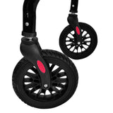 Orthonica Foldable Mobility Steel Rollator 136kg Max Capacity Red - 45-Degree Angle