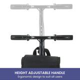 Orthonica Mobility Steel Knee Scooter Walker Steerable Ergonomic Foldable Scooter 10-inch Wheels Height Adjustable Steel Frame 136kg Weight Capacity - Rear View