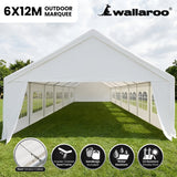 Wallaroo 12m x 6m outdoor event marquee carport tent - Front View