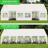 Wallaroo 12m x 6m outdoor event marquee carport tent - 45-Degree Angle