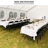 Wallaroo 12m x 6m outdoor event marquee carport tent - Close-Up Angle