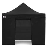 Wallaroo Gazebo Tent Marquee 3x3 PopUp Outdoor Black - Top-Down View