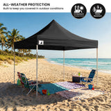 Wallaroo Gazebo Tent Marquee 3x3 PopUp Outdoor Black