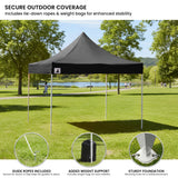 Wallaroo Gazebo Tent Marquee 3x3 PopUp Outdoor Black