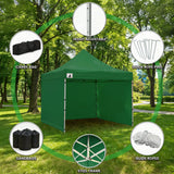 Wallaroo Gazebo Tent Marquee 3x3 Popup Outdoor - Green - Extra Image
