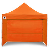 Wallaroo Gazebo Tent Marquee 3x3 PopUp Outdoor - Orange - 45-Degree Angle