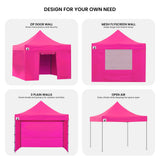Wallaroo Gazebo Tent Marquee 3x3 PopUp Outdoor Pink - Extra Image