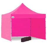 Wallaroo Gazebo Tent Marquee 3x3 PopUp Outdoor Pink - Front View