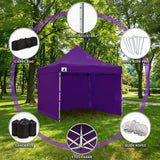 Wallaroo Gazebo Tent Marquee 3x3 PopUp Outdoor Purple - Extra Image