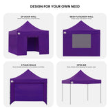 Wallaroo Gazebo Tent Marquee 3x3 PopUp Outdoor Purple - Extra Image