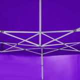 Wallaroo Gazebo Tent Marquee 3x3 PopUp Outdoor Purple - Top-Down View