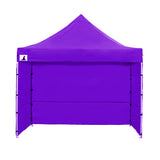 Wallaroo Gazebo Tent Marquee 3x3 PopUp Outdoor Purple - Low Angle