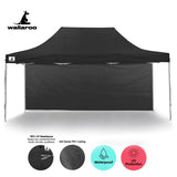 Wallaroo Gazebo Tent Marquee 3x4.5m PopUp Outdoor Black - Side View