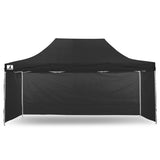 Wallaroo Gazebo Tent Marquee 3x4.5m PopUp Outdoor Black - Top-Down View